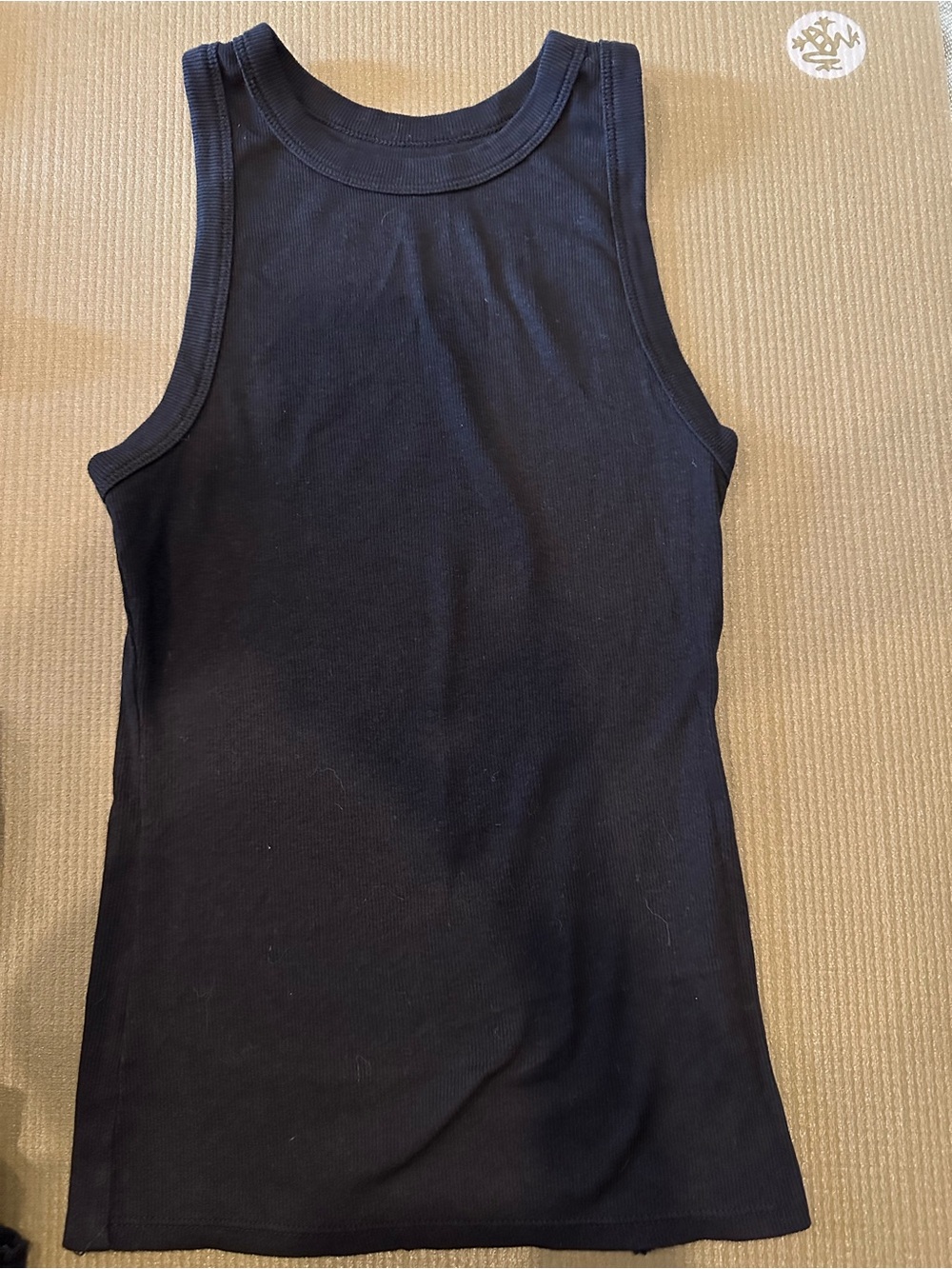 a new day Black Ribbed Tank Top - Women's Sleeveless Crew